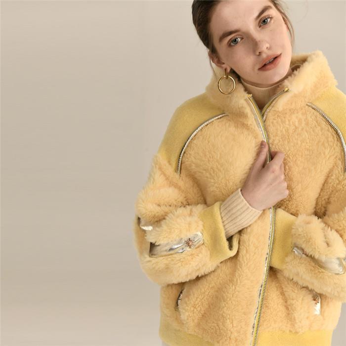 front of sheep shearling fur wool jacket front of sheep shearling fur wool jacket