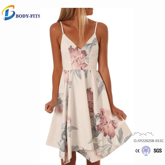 White Floral And Print Dresses