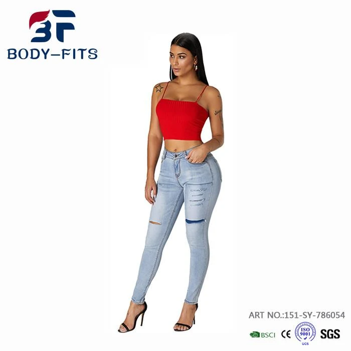 Frauen Blue Jeans